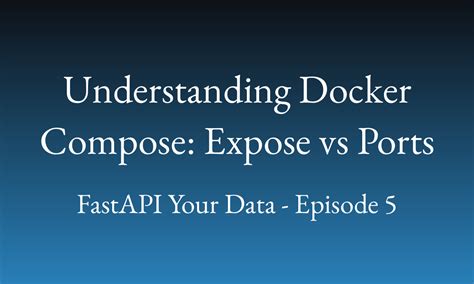 docker compose expose vs ports.